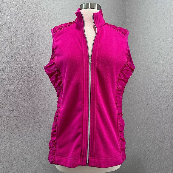 ❗️3/$20❗️Cutter & Buck Fleece Vest with Ruching - Picture 1 of 9